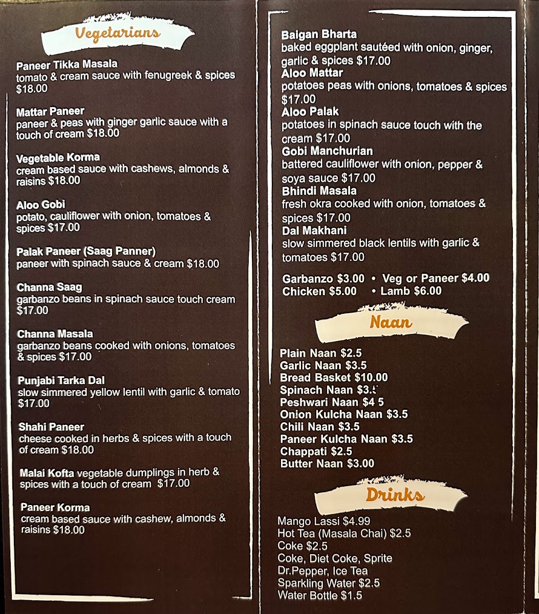 Shivas Bar and Grill Menu - Image 2